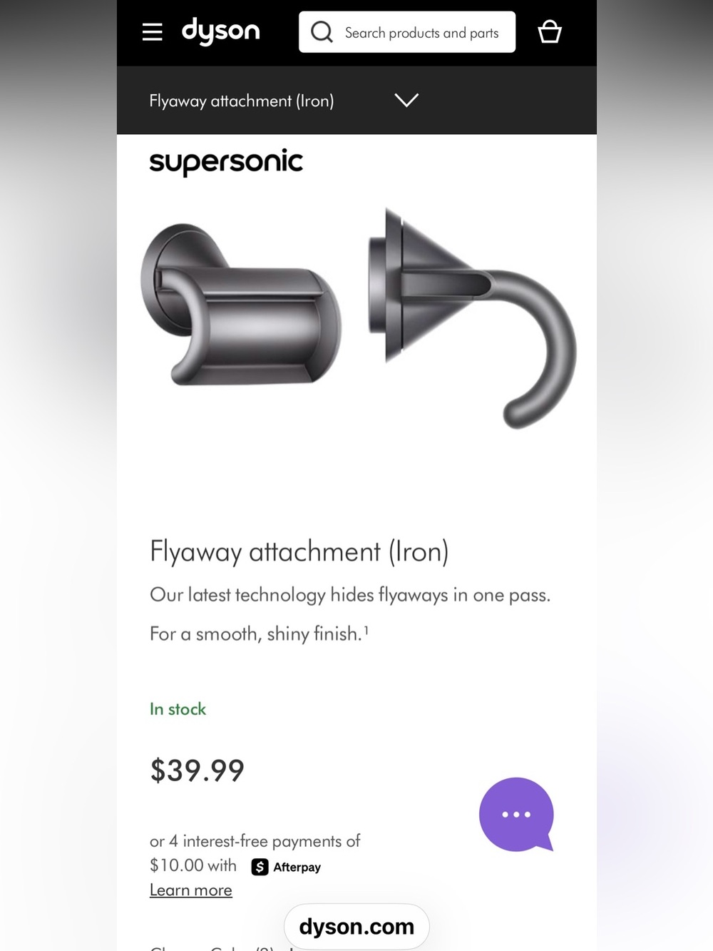 Dyson Supersonic Flyaway Attachment (Iron)